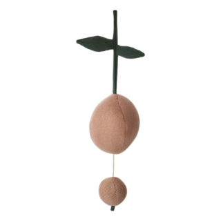 Pozytywka w kształcie brzoskwini Angela - peach/sea shell multimix, LIEWOOD