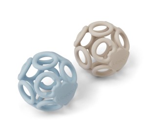 Zestaw piłek, gryzaki 2pak, Jasmin, sandy sea blue mix, LIEWOOD 