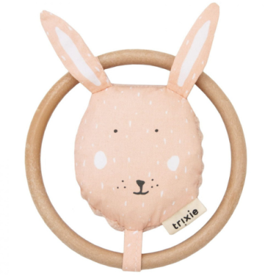 Grzechotka, różowy króliczek, Trixie