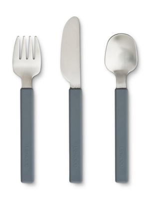 Komplet sztućców LIEWOOD Adrian - whale blue