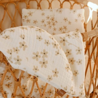 Pościel muślinowa niemowlęca Lila z wypełnieniem, Sei Mia