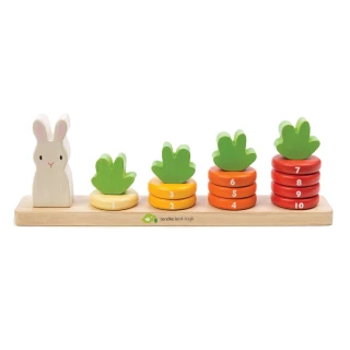 Drewniana zabawka - Królik i liczenie marchewek, Tender Leaf Toys
