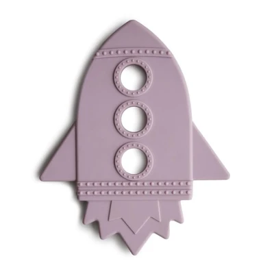 Silikonowy gryzak rakieta, jasnofioletowy/ soft lilac, Mushie