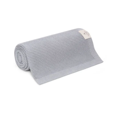 Lekki eukaliptusowy kocyk 80x100 silver - eco collection